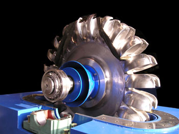 Finely machined Pelton wheel