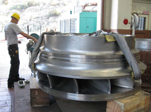 50MW Francis runner refurbished by Canyon Hydro