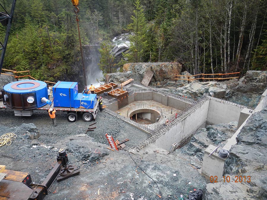  Powerhouse location prepared for equipment offloading.