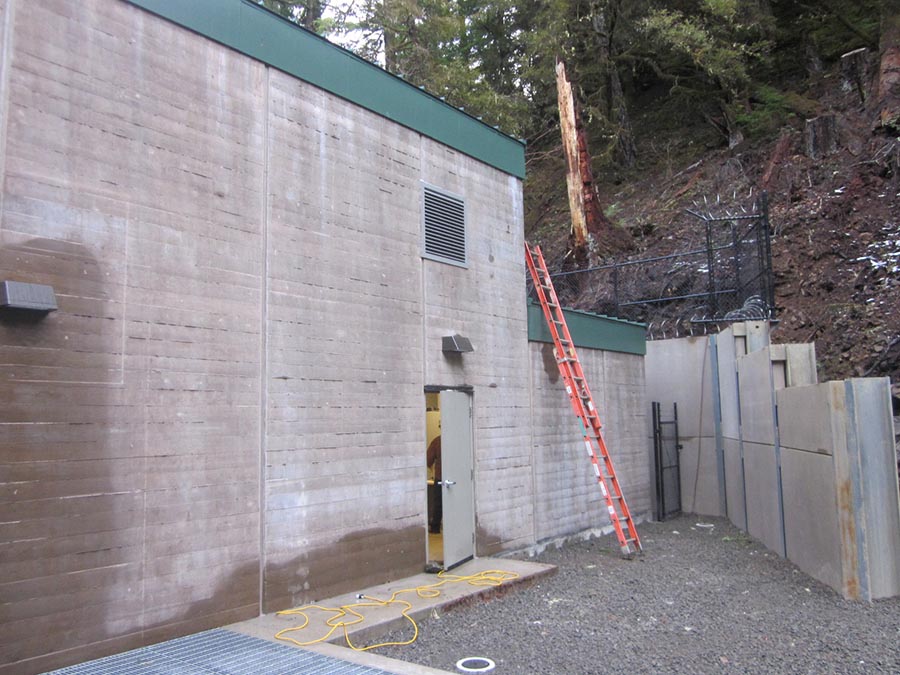 The powerhouse’s exterior.